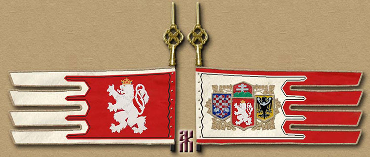 Reconstruction of the flag of the Czech Legion 2nd Cavalry Regiment